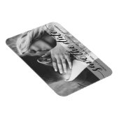 Save the Date elegantes Verlobung-Foto Magnet (Rechte Seite)