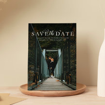 Save the Date elegantes vertikales Foto
