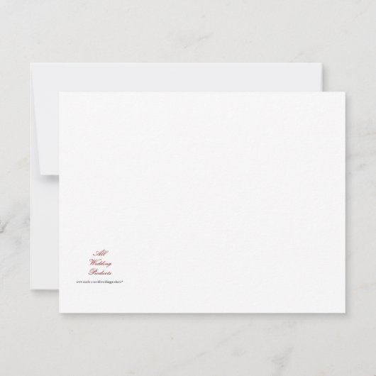 Save the Date (Emerald) Ankündigung (Rückseite)