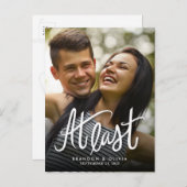 Save the Date *Endlich* Postkarte (Vorne/Hinten)