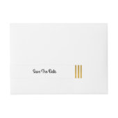 Save the Date Envelope Wrap Gatsby Art Deco 1920er Rundum-Adressaufkleber (Vorderseite)