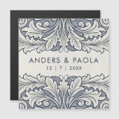 Save the Date Erinnerung Eleganter italienischer S Magnetkarte (Vorne/Hinten)