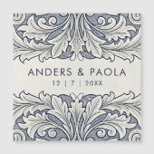 Save the Date Erinnerung Eleganter italienischer S Magnetkarte (Vorderseite)