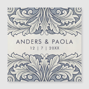 Save the Date Erinnerung Eleganter italienischer S Magnetkarte