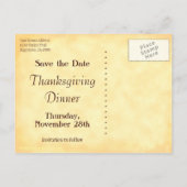 Save the Date-Erntedank-Postkarte Ankündigungspostkarte (Rückseite)