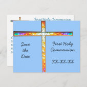 Save the Date - Erste Heilige Kommunion (Junge) -  (Vorne/Hinten)