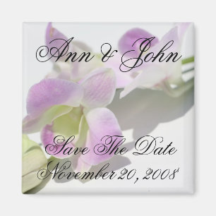 Save the Date erste Namen Orchid Magnet