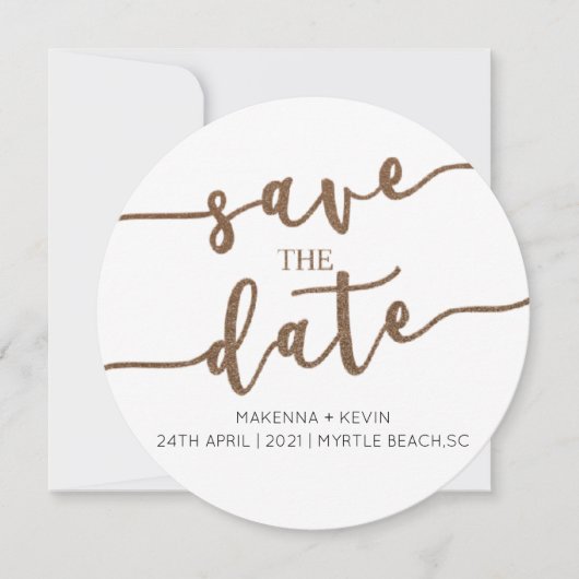 SAVE THE DATE ERSUCHEN FEIERTAGSKARTE (Vorderseite)