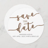 SAVE THE DATE ERSUCHEN FEIERTAGSKARTE (Vorne/Hinten)