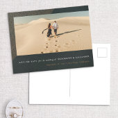 Save the Date Etted Frame Foto Postkarte