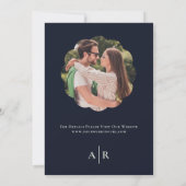 Save the Date Eucalyptus Watercolor Wedding Einladung (Rückseite)