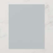 Save the Date Eucalyptus White Floral (Rückseite)