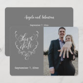 Save the Date Extravaganter Text und Foto Save the (Vorne/Hinten)