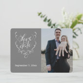 Save the Date Extravaganter Text und Foto Save the (Stehend Vorderseite)