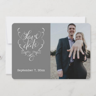 Save the Date Extravaganter Text und Foto Save the