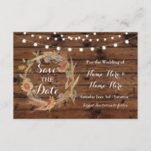 Save the Date Fall in der Liebe Hochzeitskarte