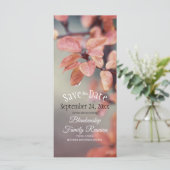 Save the Date Familie Wiedersehen Autumn Leaves Bo (Stehend Vorderseite)