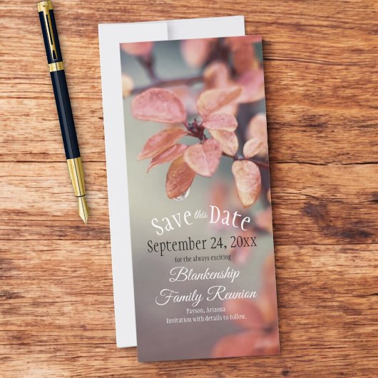 Save the Date Familie Wiedersehen Autumn Leaves Bo