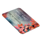 Save the Date Familie Wiedersehen Autumn Leaves Bo Magnet (Rechte Seite)