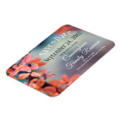 Save the Date Familie Wiedersehen Autumn Leaves Bo Magnet (Linke Seite)