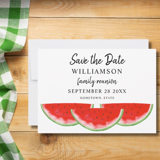 Save the Date Family Wiedersehen Watermelon Einlad