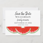 Save the Date Family Wiedersehen Watermelon Einlad (Vorderseite)
