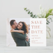 Save the Date, farbig bearbeitbare Karte (Stehend Vorderseite)