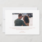 Save the Date, farbig bearbeitbare Karte (Rückseite)