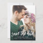 Save the Date Farbkarte für den Pinsel mit Charm b Dankeskarte (Vorderseite)