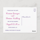 Save the Date Feathers Native American Verlobung Postkarte (Rückseite)