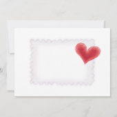 Save the Date fein gedrucktes Papier mit Prägung d (Rückseite)