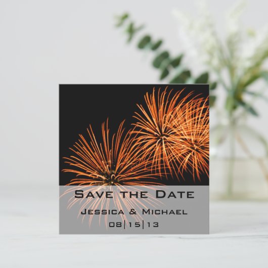 Save the Date Feuerwerkskündigung 2 (Stehend Vorderseite)