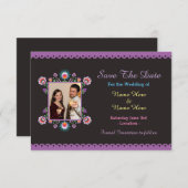 Save the Date Fiesta Mexikanisches Hochzeitsfest (Vorne/Hinten)