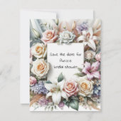 Save the Date flache Notizkarte Mitteilungskarte (Vorderseite)