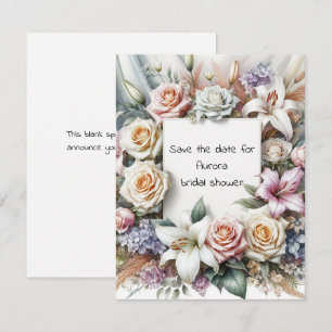 Save the Date flache Notizkarte Mitteilungskarte