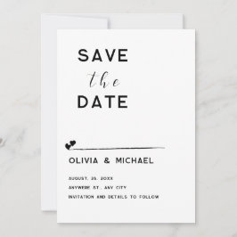 Save the Date flache Notizkarte Mitteilungskarte