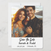 Save the Date Flachkarte (Vorderseite)