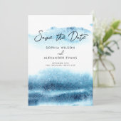 Save the Date Flachkarte für eine Boho Chic Hochze (Stehend Vorderseite)