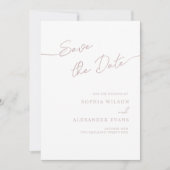 Save the Date Flachkarte für eine Boho Chic Hochze (Vorderseite)