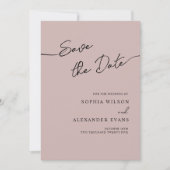 Save the Date Flachkarte für eine Boho Chic Hochze (Vorderseite)