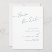 Save the Date Flachkarte für eine Boho Chic Hochze (Vorderseite)