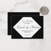 Save the Date Flachkarte Mitteilungskarte (Vorderseite/Rückseite Beispiel)