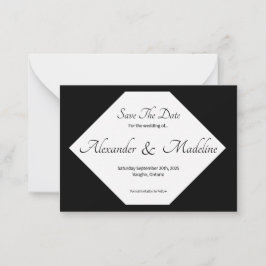 Save the Date Flachkarte Mitteilungskarte