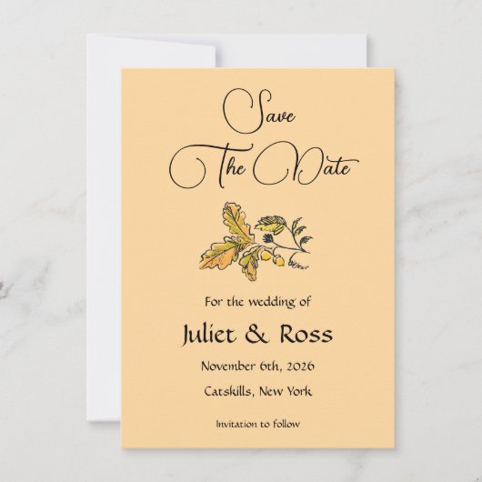 Save The Date Flat Announcement Card Ankündigung (Vorderseite)