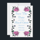 Save The Date Flat Announcement Card Ankündigung<br><div class="desc">Save the date for your spring/summer wedding!</div>