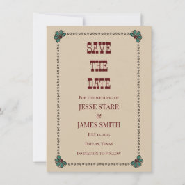 Save The Date Flat Announcement Card Ankündigung