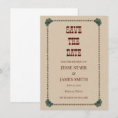 Save The Date Flat Announcement Card Ankündigung (Vorne/Hinten)