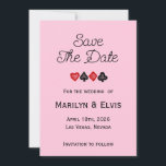 Save The Date Flat Announcement Card Ankündigung<br><div class="desc">Save the date for your Vegas wedding!</div>