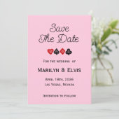 Save The Date Flat Announcement Card Ankündigung (Stehend Vorderseite)