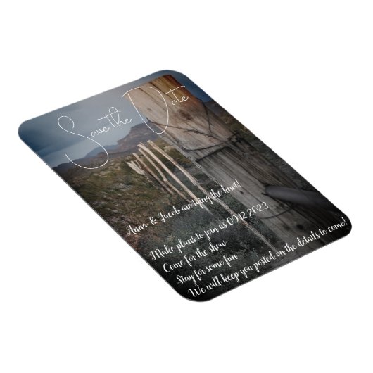 Save the Date - Flexible Magnet (Rechte Seite)